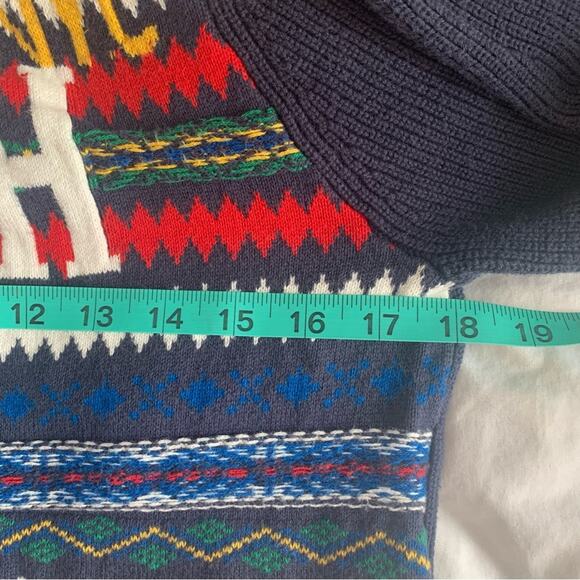Tommy Hilfiger | FAIRISLE VARSITY | Kids Holiday Cotton Sweater - Picture 8 of 16